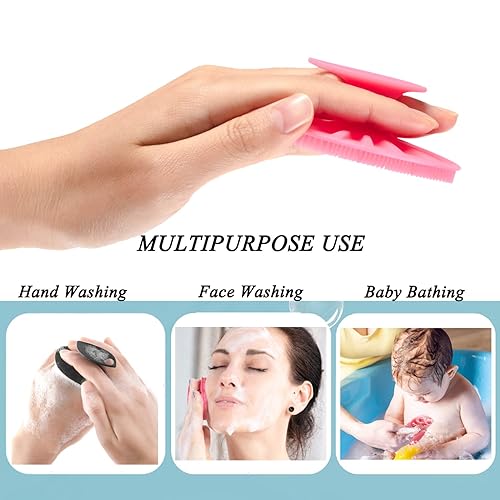 Miniatura 2 de HieerBus Cepillo de limpieza facial, exfoliante facial de silicona suave, exfoliante facial para masaje de limpieza de poros, eliminación de puntos