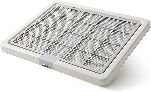 Smart Paws Bandeja grande de entrenamiento de mascotas de 29.92 x 24.4 pulgadas, soporte para almohadillas de entrenamiento de mascotas, inodoro