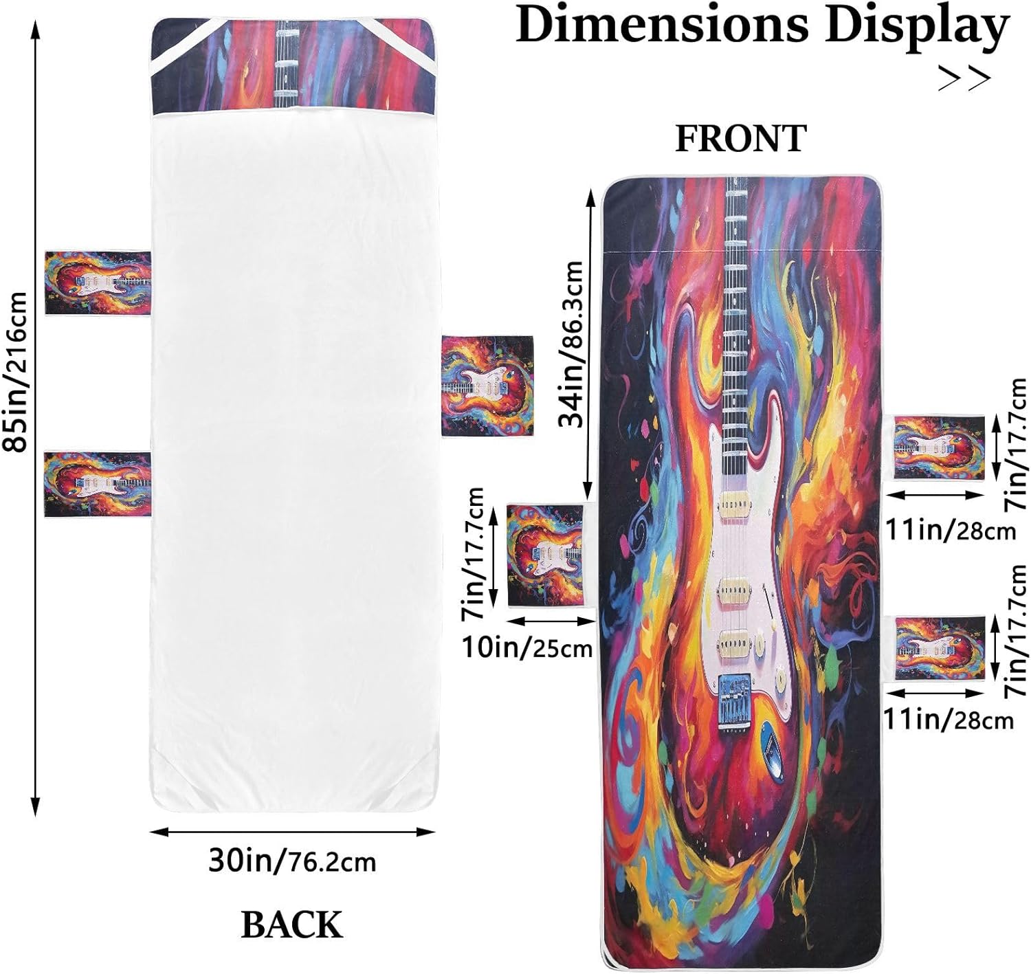 FRMG Guitar Patio Chaise Lounge Covers Beach Chair Cover Beach Chair towel lounge chair towel cover 2013393a