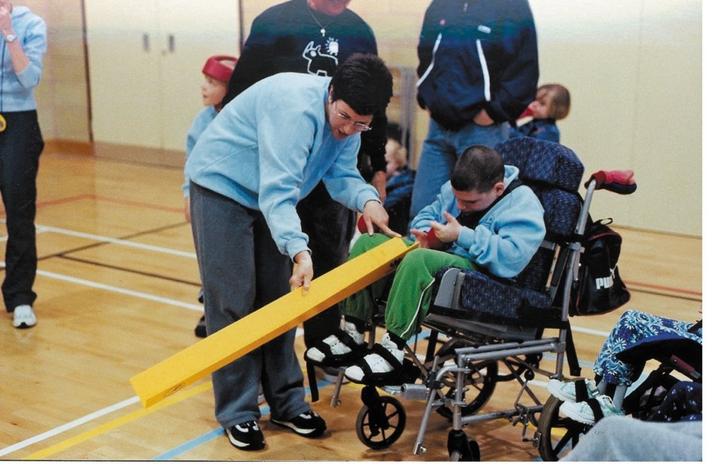 NRS Healthcare Boccia Ramp - Yellow Foam - 2m x 1m x 2m