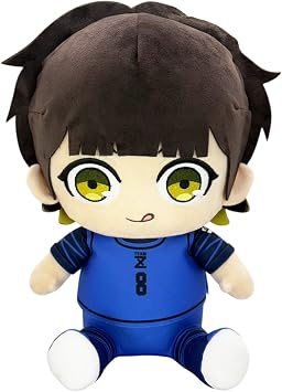 Blue Lock Comic - Meguru Bachira Team Z Uniform Sitting Pose Plush 12"H