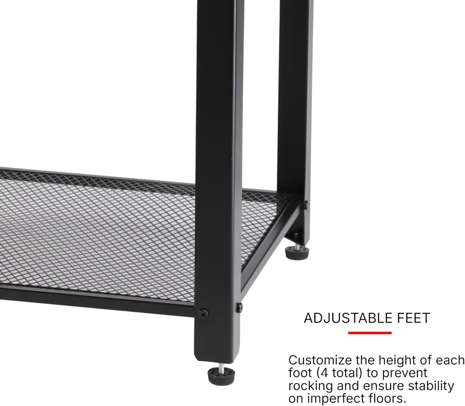 Proman Products Nova End Table ST17164, Metal Base, 17.75" W x 17.75" D x 21.75" H, Rustic Brown