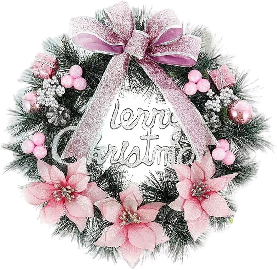 Christmas Wreaths Front Door Wreath Decoration with Bow
