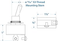 Vista 8 de Seachoice Interruptor de palanca de barco de 2 posiciones