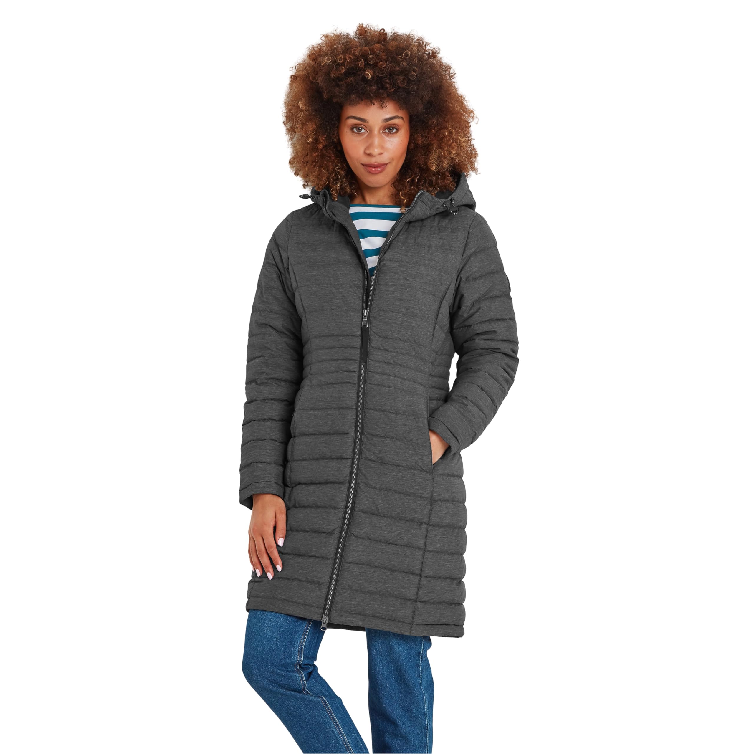 TOG24Nanton Womens Coat RDS Certified Down Rating 70% Duck Down Super-Soft Insulated Fabric & Fixed Hood With Toggle Adjusters