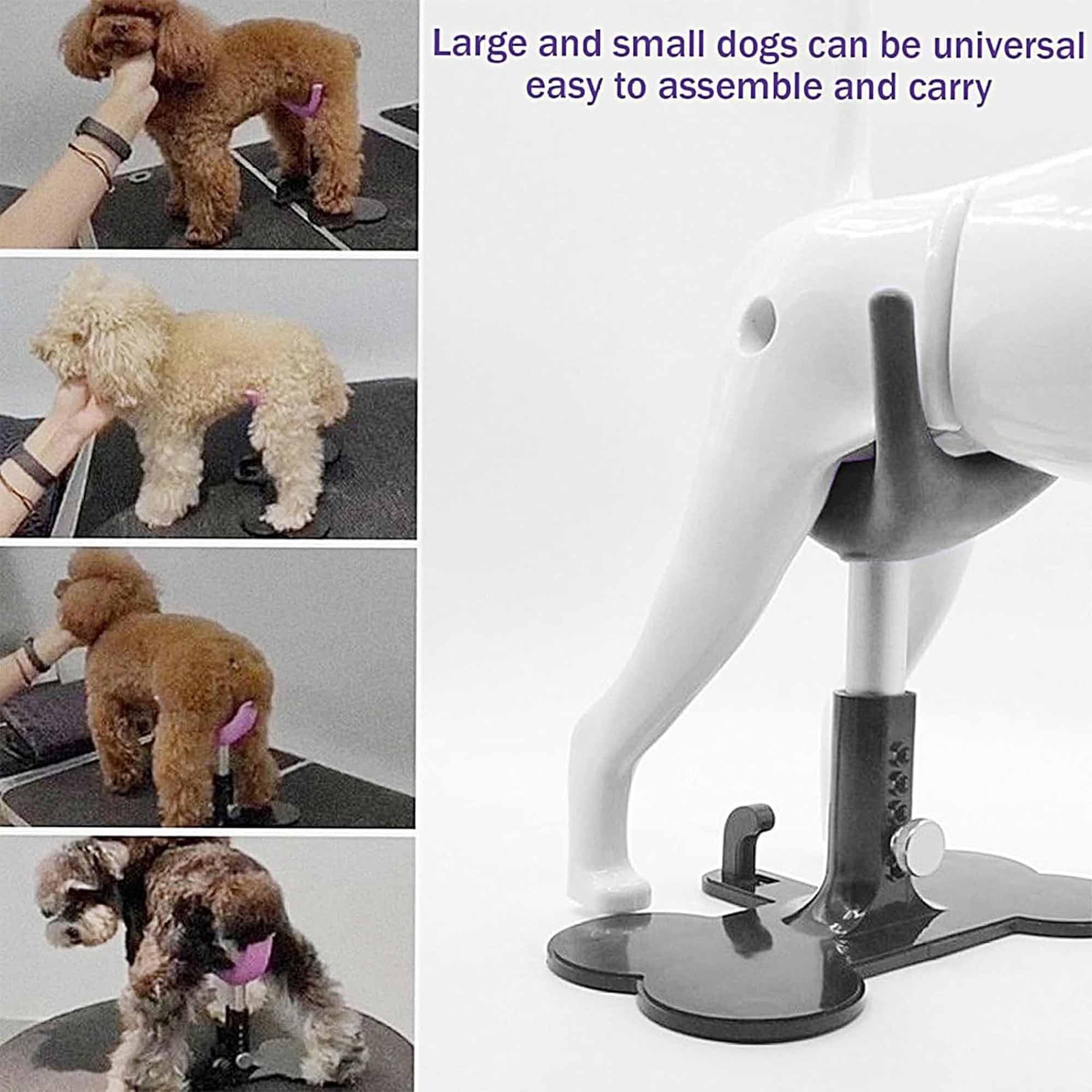 Soporte De Peluquería para Perros Pequeños, Mesa De Peluquería para Perros Ajustable, Mantiene A Los Perros De Pie, Soporte De Silicona para Mascotas para Bañarse Y Recortar