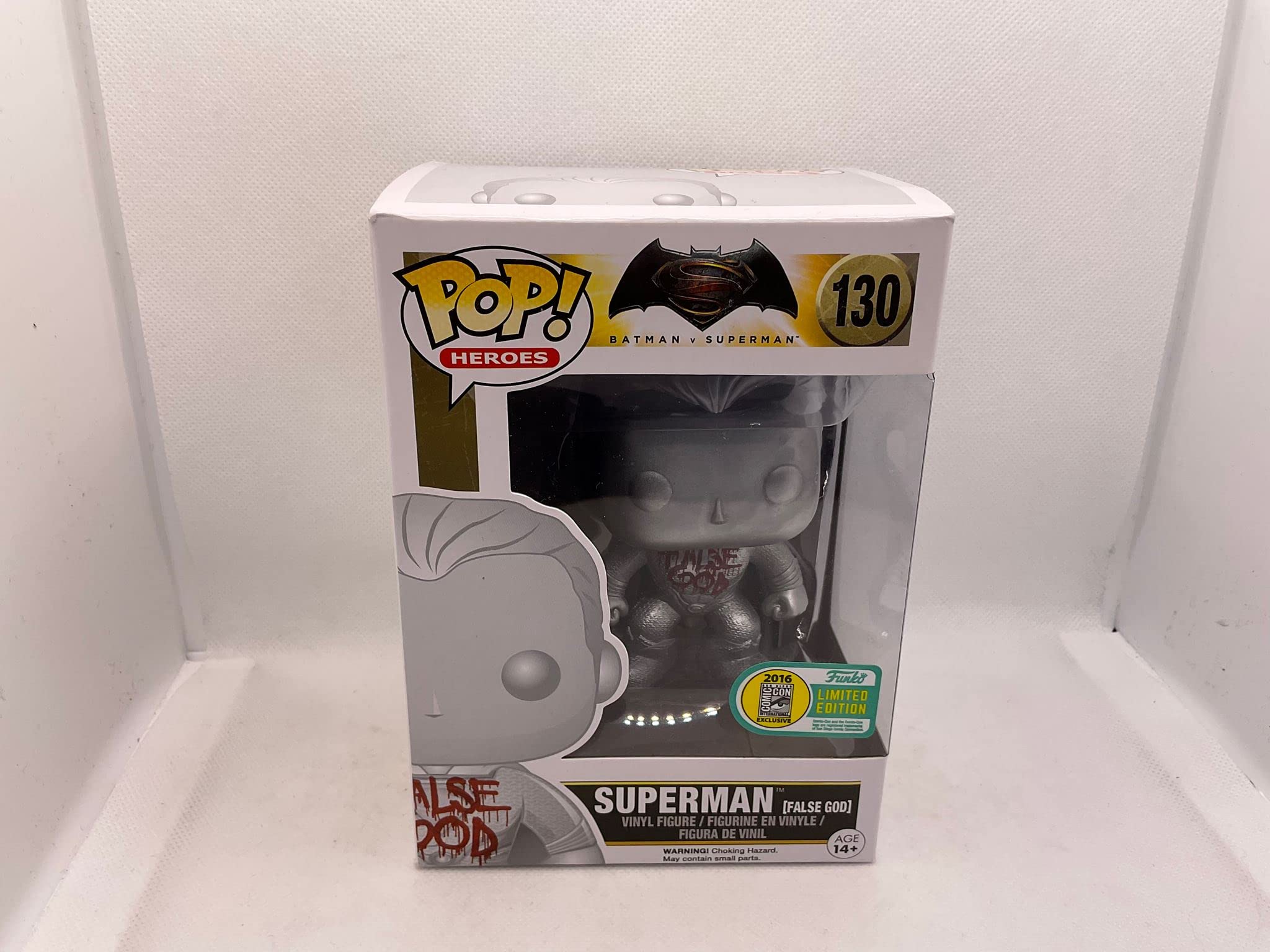 Pop Heroes: Superman False God 2016 SDCC Exclusive Vinyl Figure