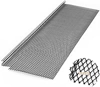 Blulu Stainless Steel Lock-In Gutter Guards: 25-Pack Micro Mesh Leaf Screens for 4-6" K-Style Gutters, 75ft Coverage