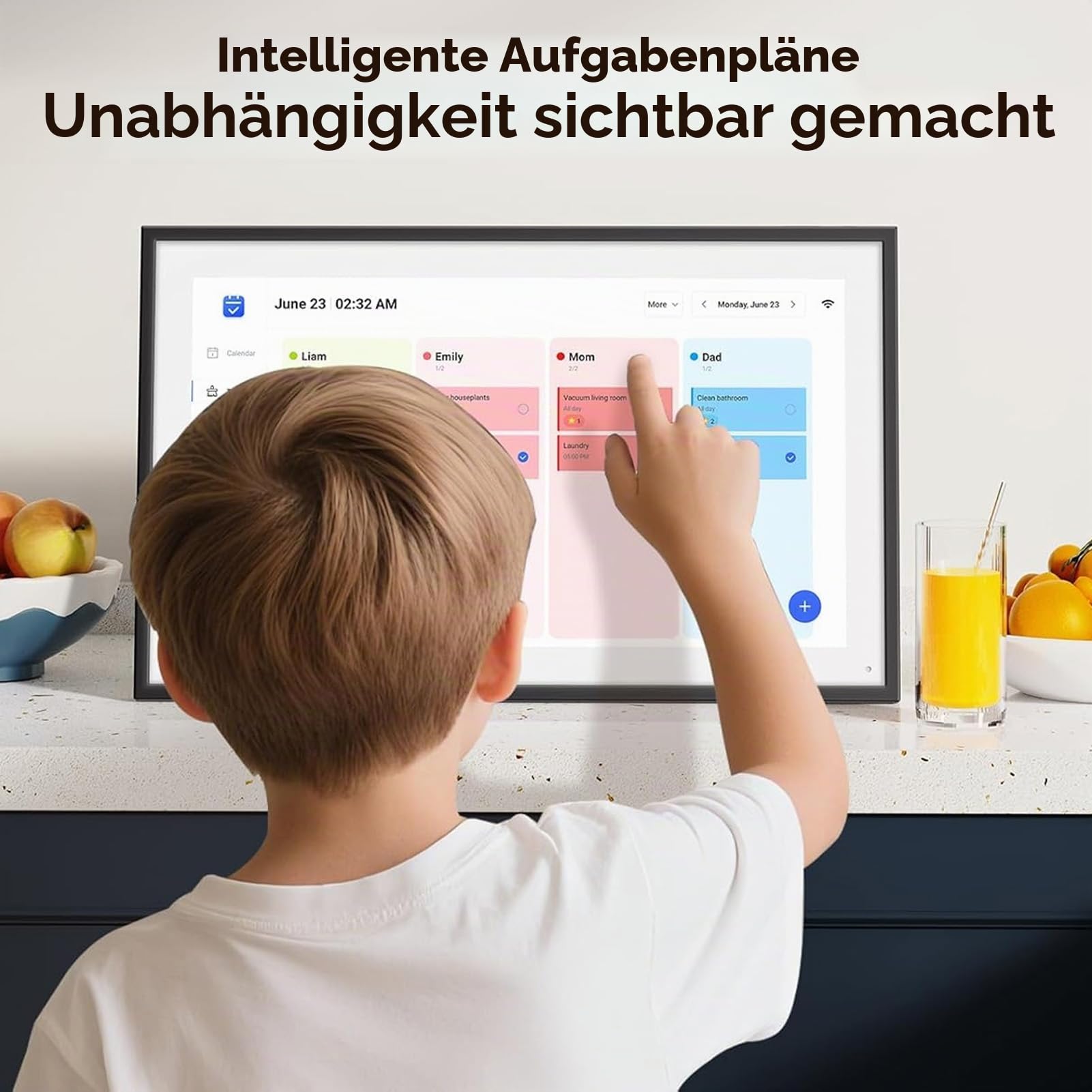 Goshyda 10.1in Digitaler Kalender, Intelligentes Hochgeschwindigkeits -Touchscreen -Display, Benutzerfreundlich