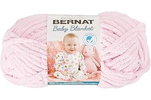 Ultra-Soft Bernat Baby Blanket Yarn in Delicate Pink