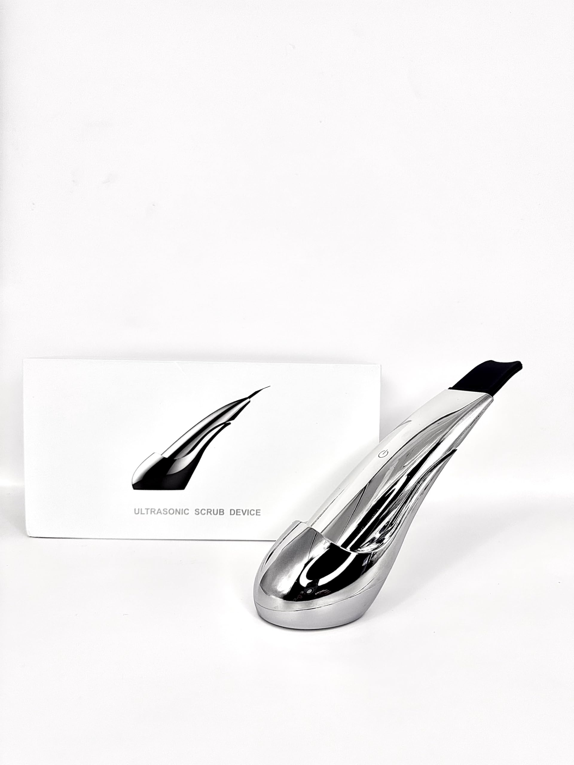 Skin Scrubber - Dispositivo Professionale ad Ultrasuoni per Pulizia Viso, Veicolazione Prodotti e Massaggio Liftante, Compatto + kit prodotti