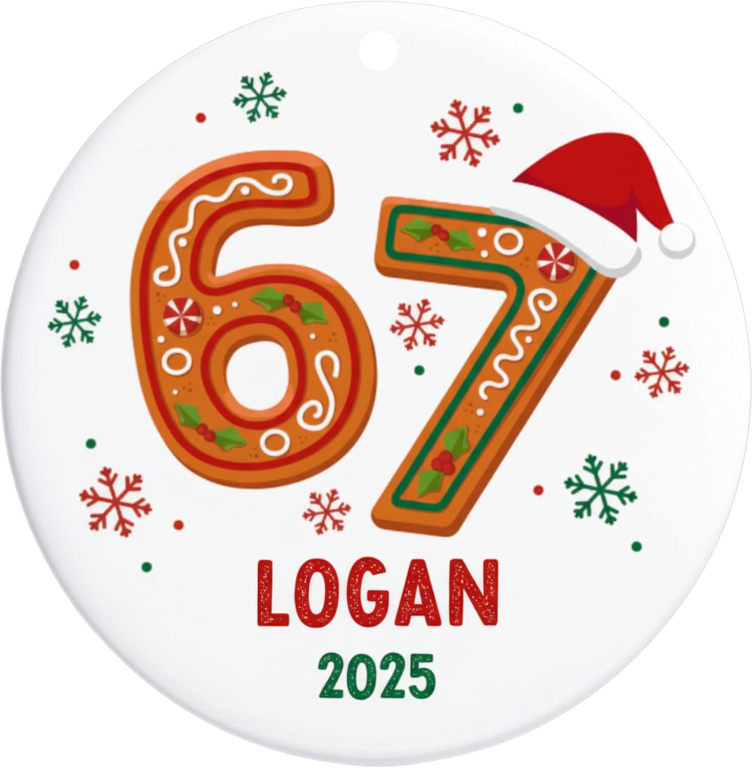 Personalization Universe Personalized 67 Children's Ornament