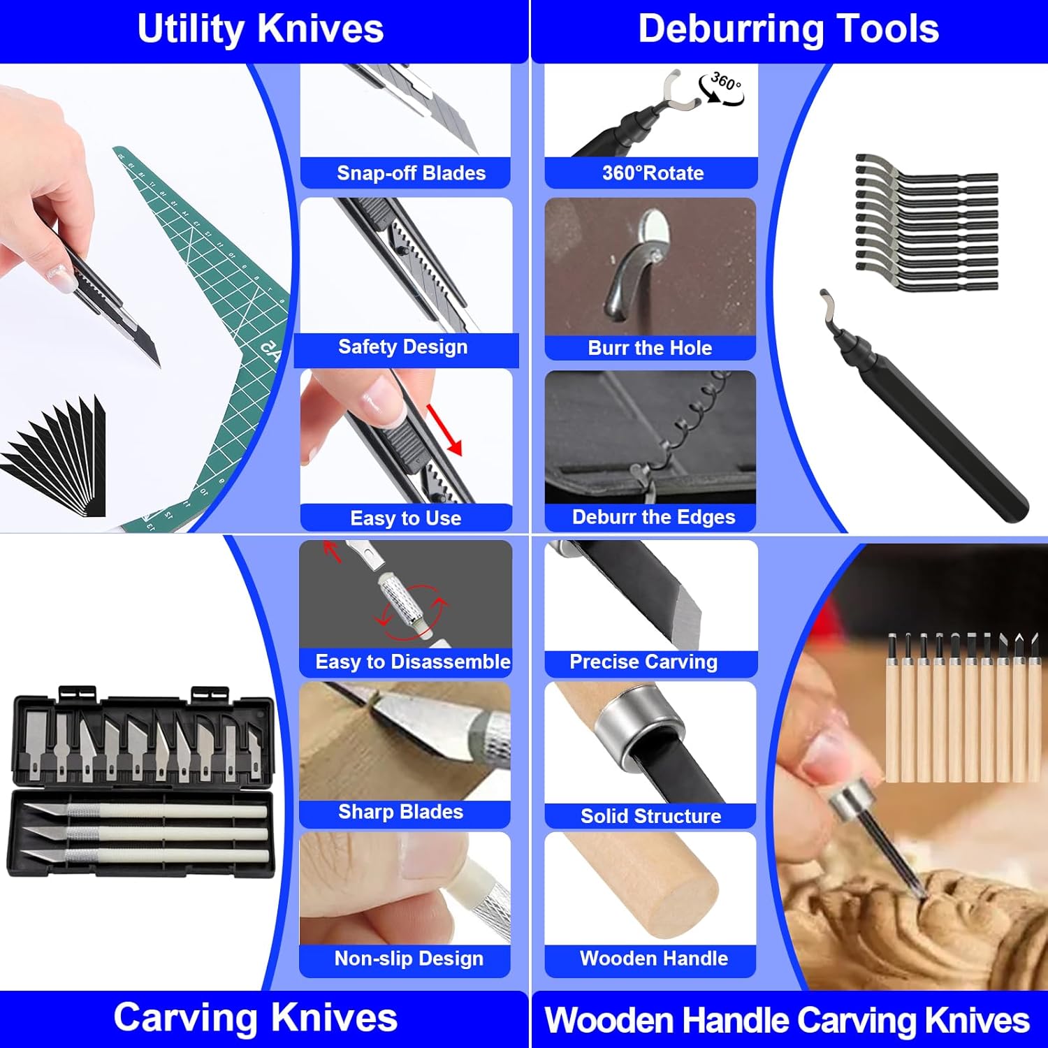 3D Printer Tool Kit, 202 Pcs 3D Printer Accessories Includes Deburring Tool, Removal Tools, Digital Caliper, Cutting Mat, Carrying Case, 3D Printing Tool Kit for Finishing, 3D Print Removing, Cleaning