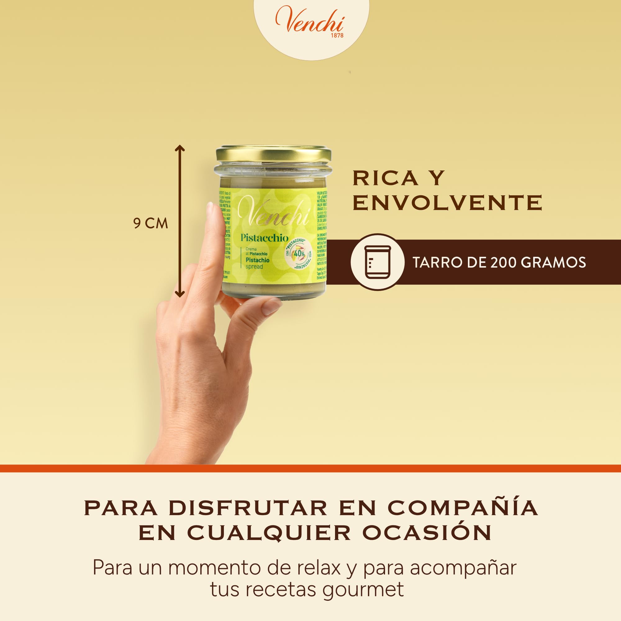 Venchi - crema de pistacho para untar, 200 g - Edición limitada - Sin gluten - Idea para regalo - 5