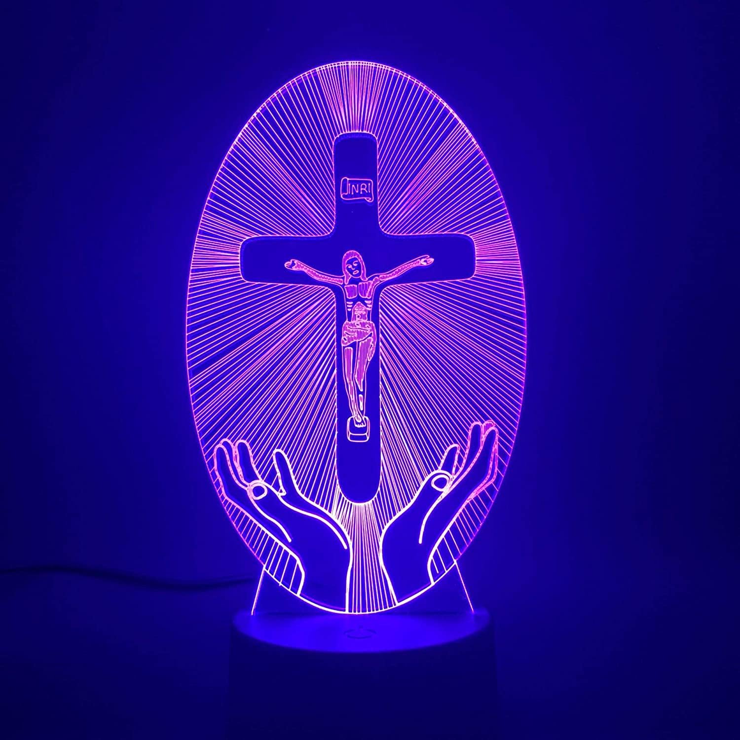 Illusione Ottica 3D Cervo Luce Notturna 16 Colori Mutevoli