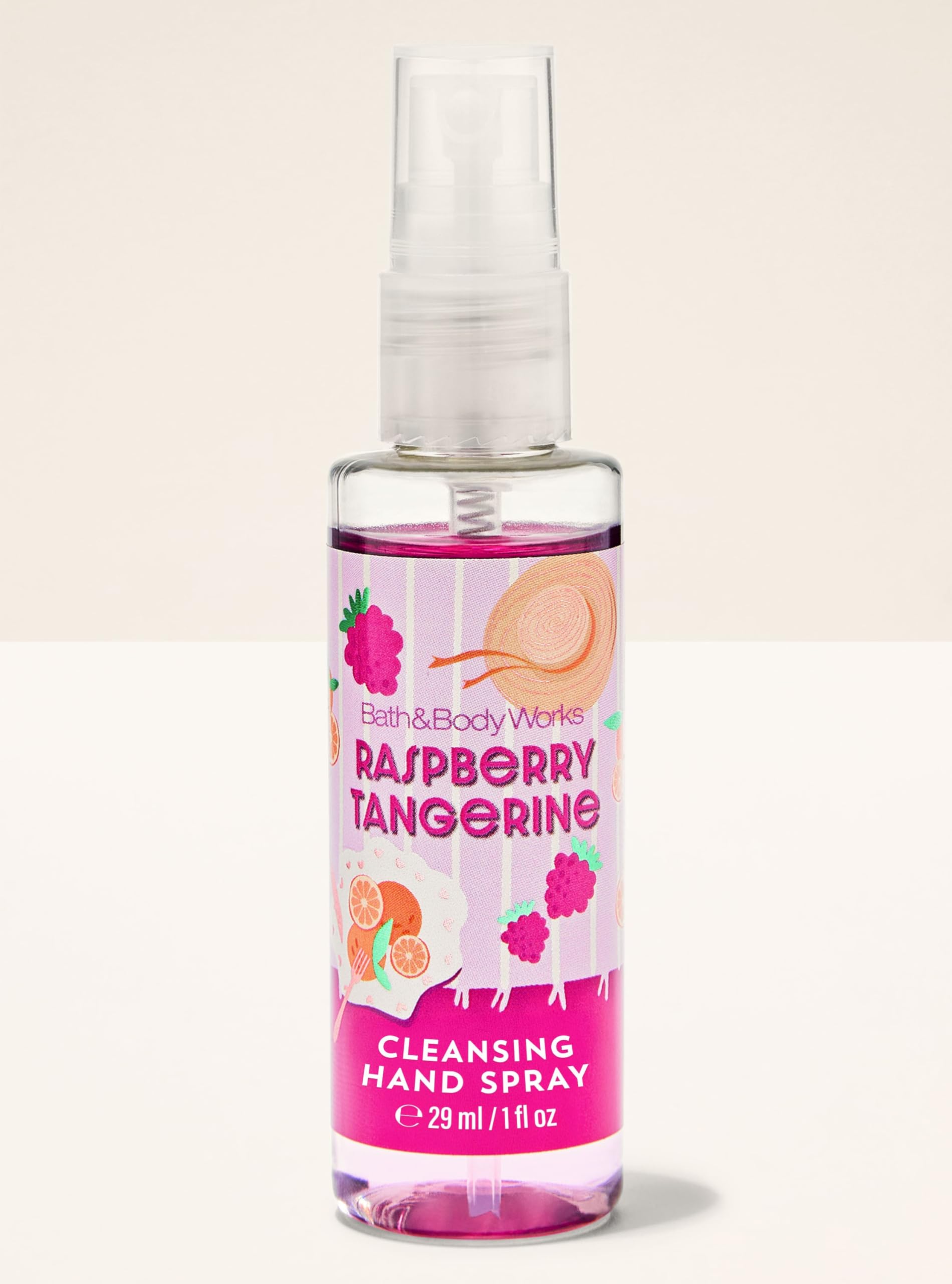 Bath & Body Works Raspberry Tangerine Cleansing Hand Spray| Hand Sanitizer | Travel size santizer | Daily use sanitizing hand gel - skin friendly | 29ml / 1 Fl oz-image-47