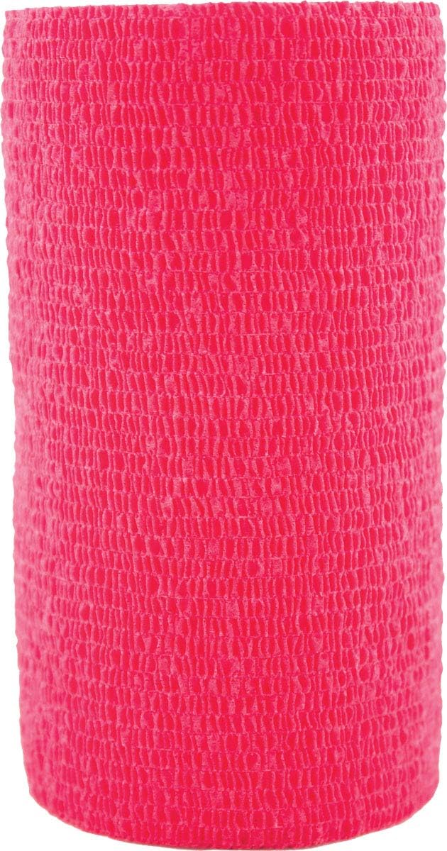 3M Vetrap 3 Rolls of Bandaging Tape, 4 Inch, for Horses Dogs and Cats (Red)