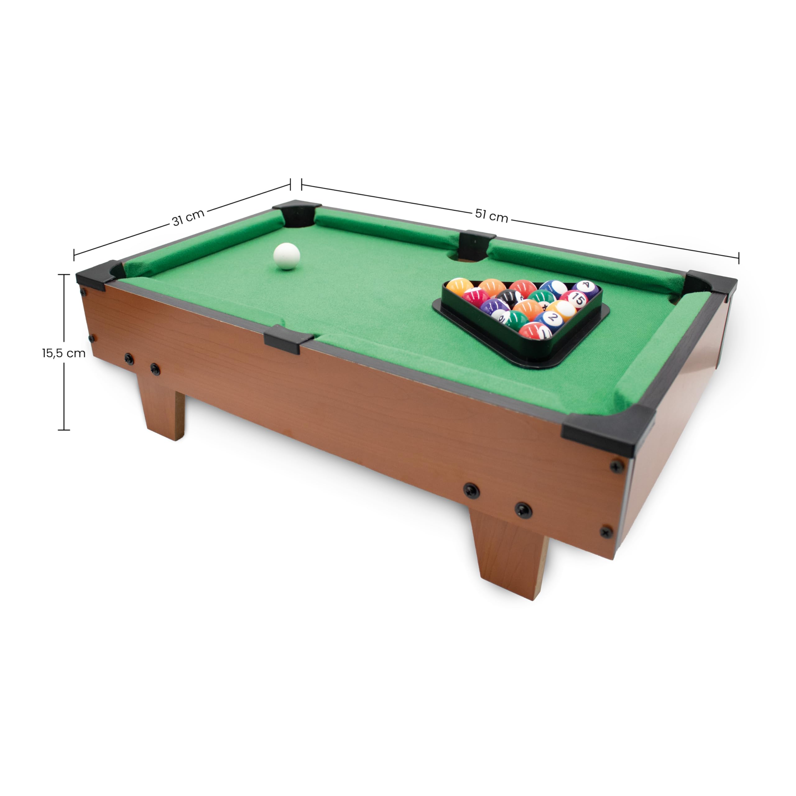 Kyto Mini-table de billard pour enfants et adultes – Table de billard compacte pour la maison ou en déplacement - Mini-table de billard pour le bureau