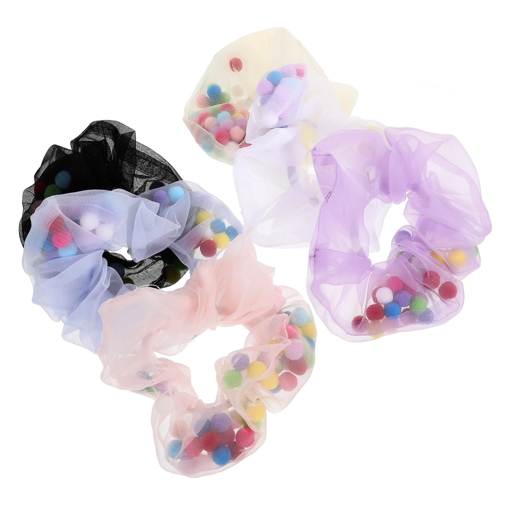 FRCOLOR Piezas conjunto de accesorios para el cabello gomas para el pelo de malla para lazos para el cabello a granel hair clips orquillas coleteros de red gomas para el cabello