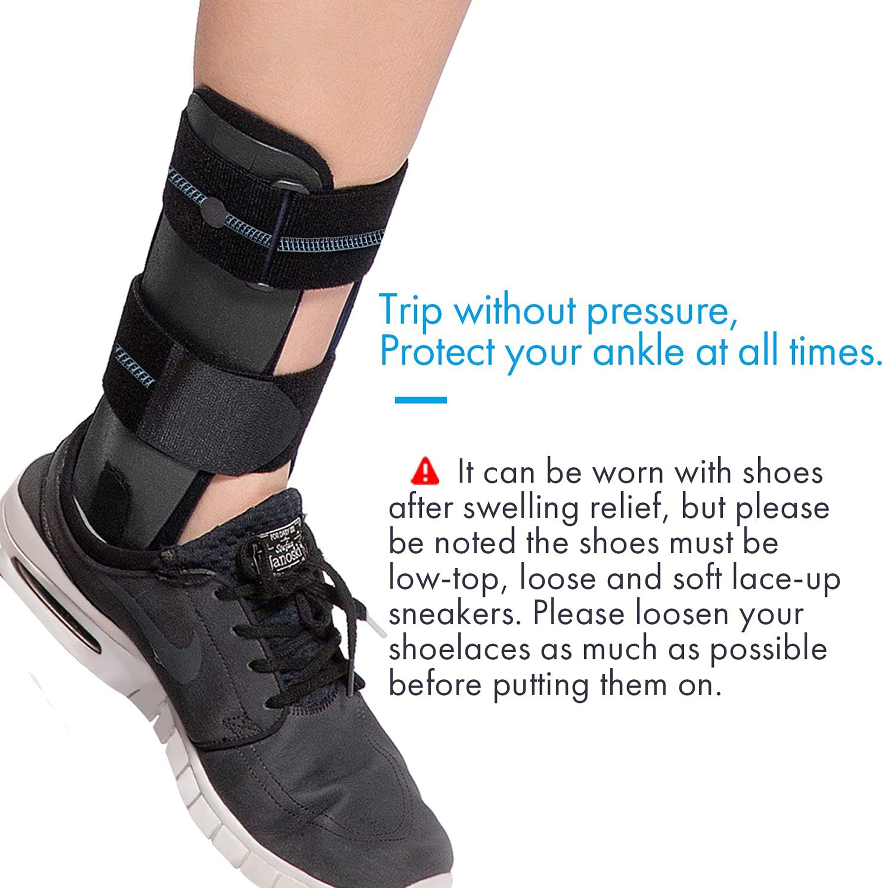 Tobillera Estribo Férula Tobillera Hombres Mujeres Esguinces Tobillo Esguince Tobillo Tendinitis Hinchazón del Tobillo Lesión Recuperación Posoperatoria Reducir Tobillo Inflamación,Left,Middle