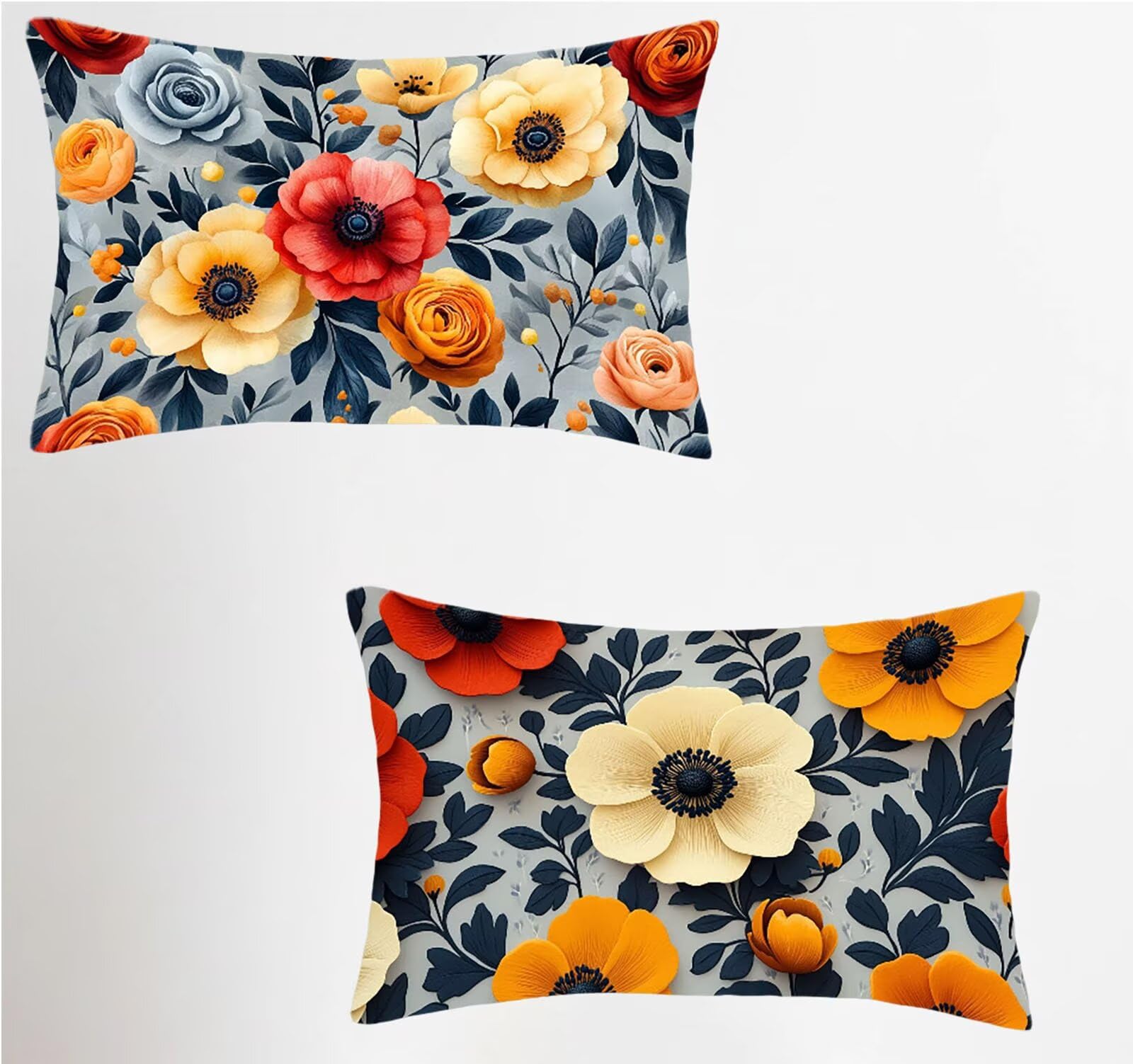 Housse de coussin 50x60 fleur pour une décoration de canapé nordique