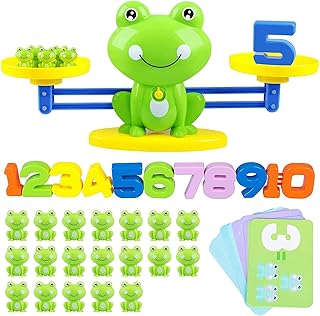 AUGEN Frog Balance Math Toy for Kids 3+ Years | Educational Counting Game for Toddlers | STEM Number Learning Toy with 20 ...