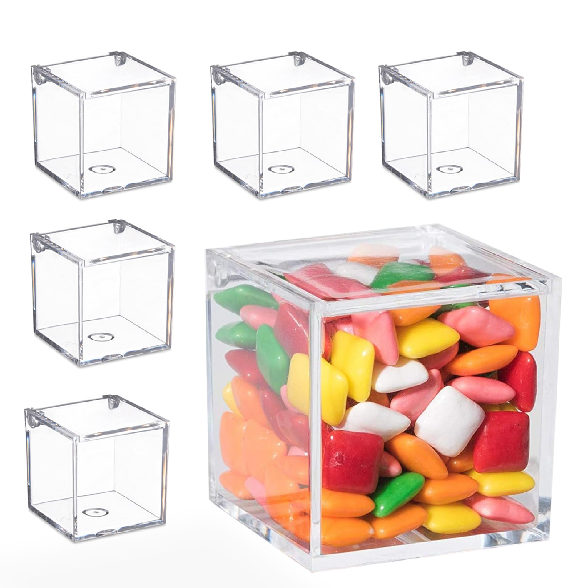 Amazon.com: Hammont Clear Acrylic Boxes - 36 Packs of 6-2.36''x2