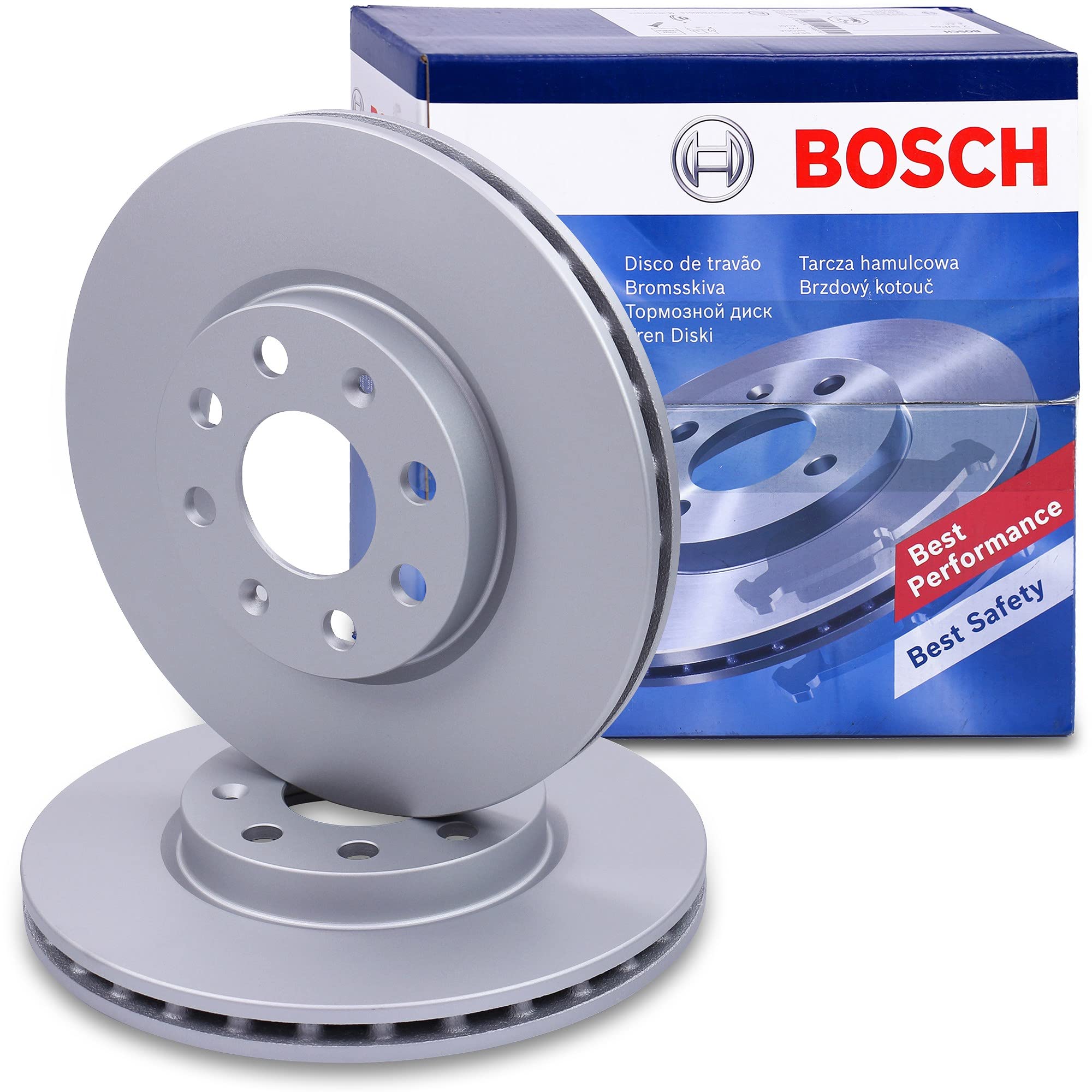 Bosch Bremsenset Vorderachse inkl. Bremsscheiben Vorne Ø 257,4 mm Belüftet | Kompatibel mit: OPEL ADAM, CORSA D, CORSA D Kasten/Schrägheck