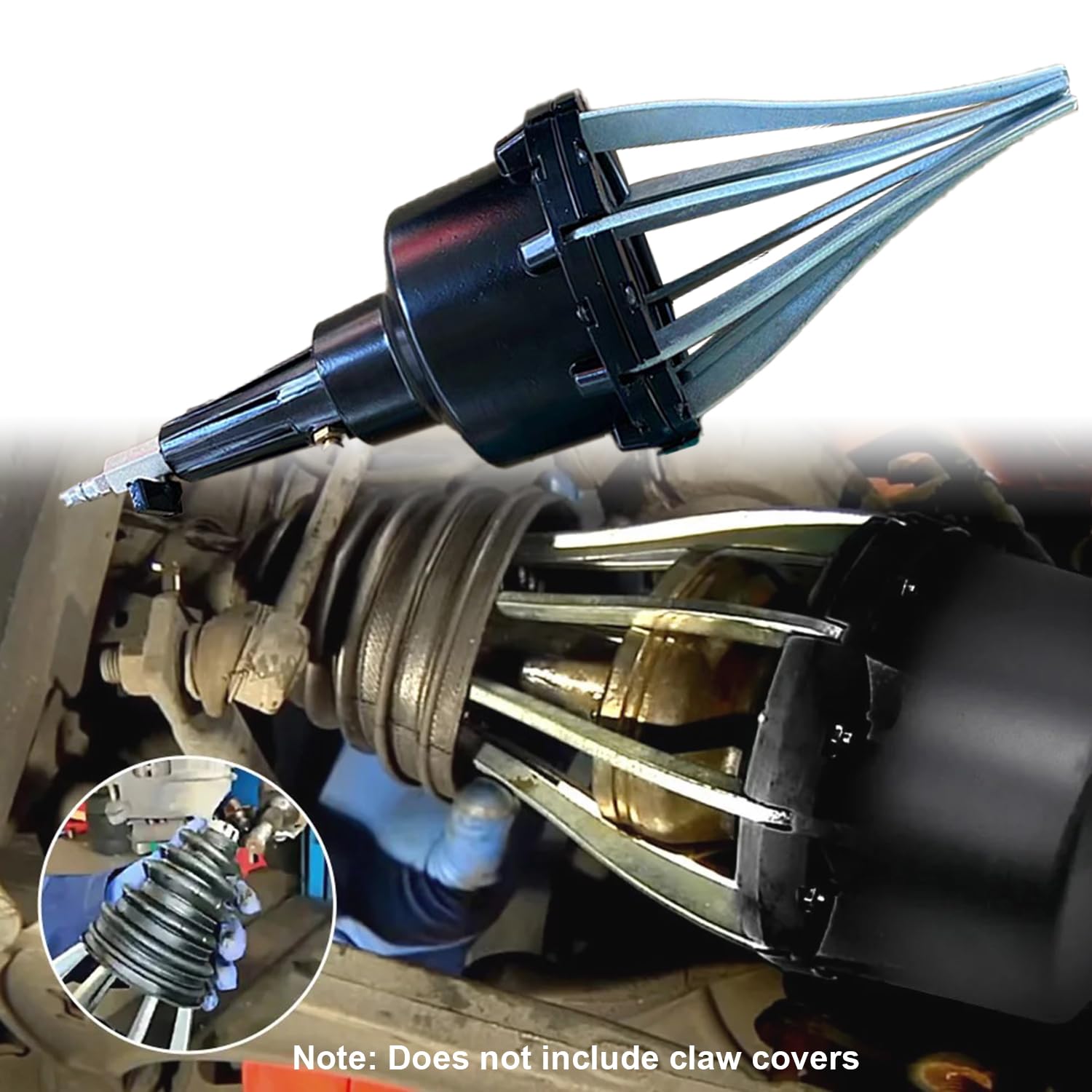 Expandeur Soufflet De Cardan,Outil Soufflet De Cardan Pneumatique,Outil Remplacement Automobile,Montage Soufflets De Joints Universels,Pour La Réparation Des Essieux De Voiture,20-120 Mm(Noir)