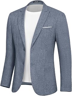 Men's Causal Suit Blazer Slim Fit Sport Jackets for Men Two Button Business Wedding Party Banquet