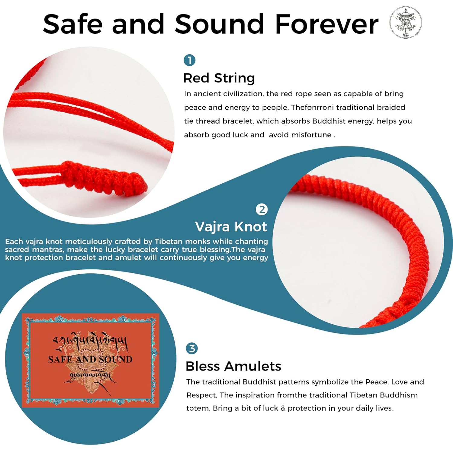 Authentic Tibetan Monks Handmade Buddhism Knot Lucky Rope, Dorje Knot ...