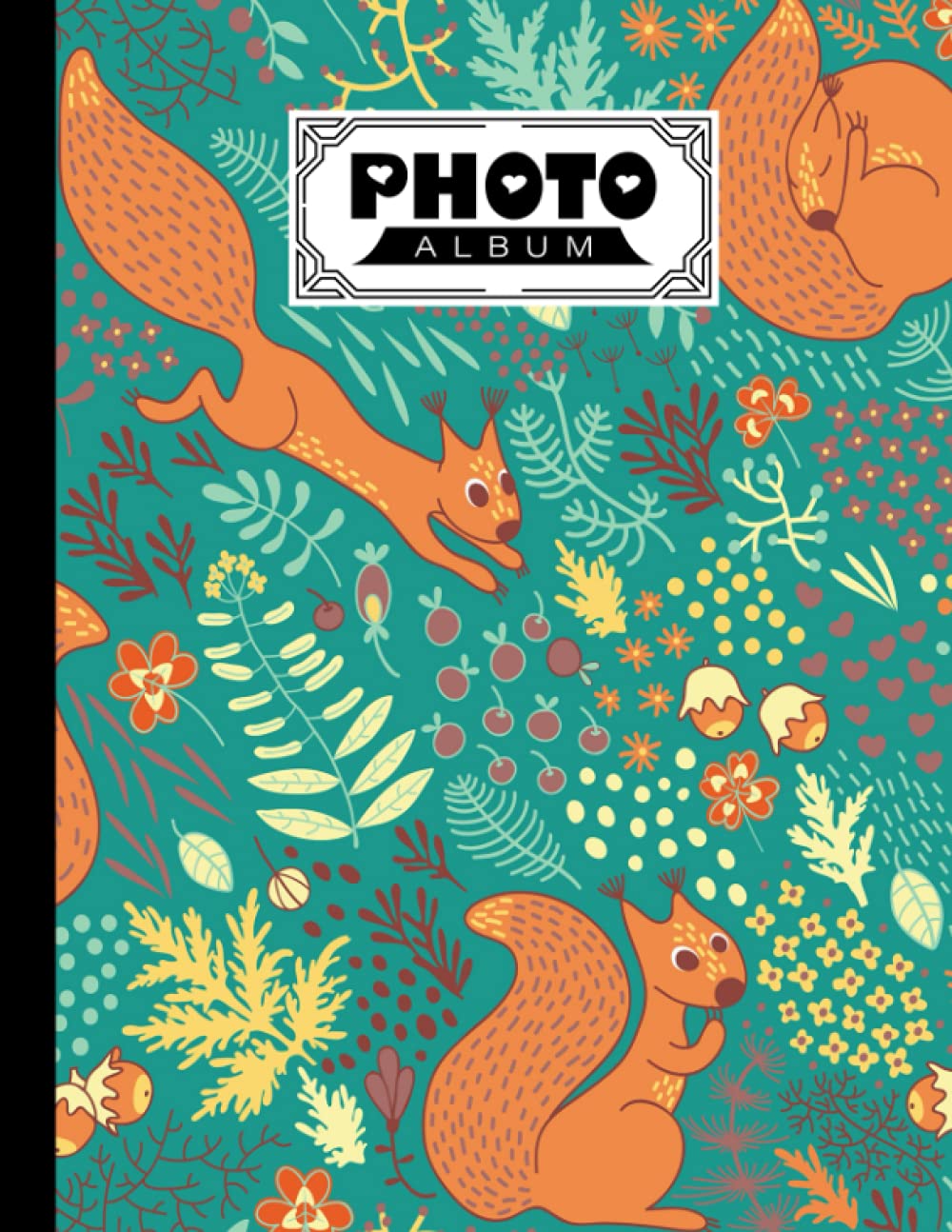 Photo Album: Album, Large Photo Albums with Writing Space Memo, Extra Large Capacity Picture Album, Family, Baby, Wedding, Travel Photo Book, 120 Pages | Squirrels Cover by Florian Reich