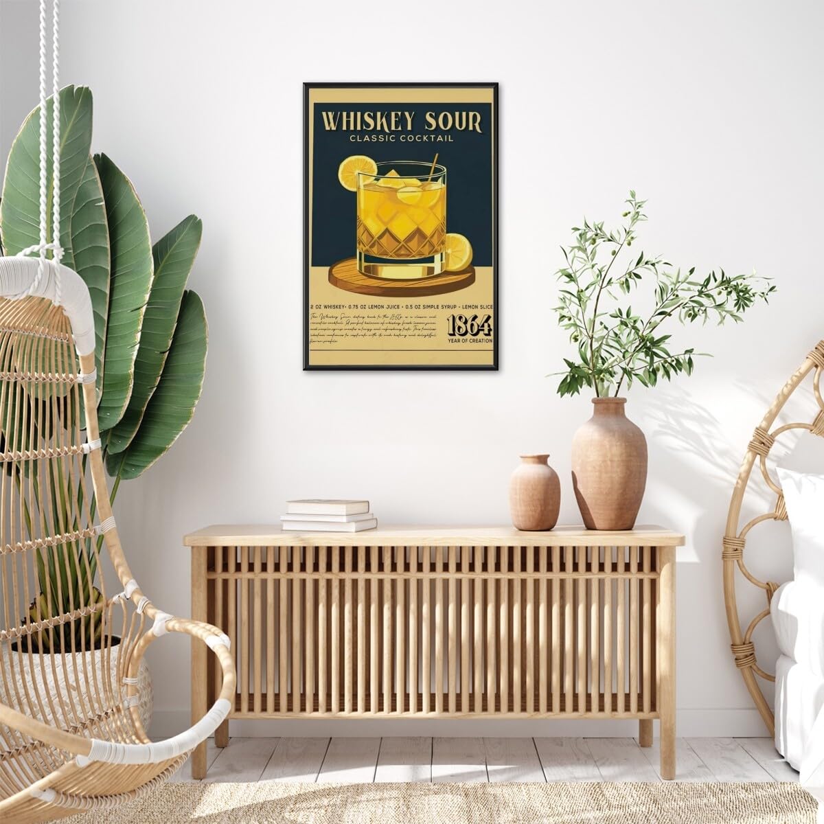 Amazon.com: Vintage Whiskey Sour Cocktail Posters Classic
