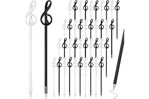 100 Pack Treble Clef Pen Set, Novelty Music Ballpoint Pens