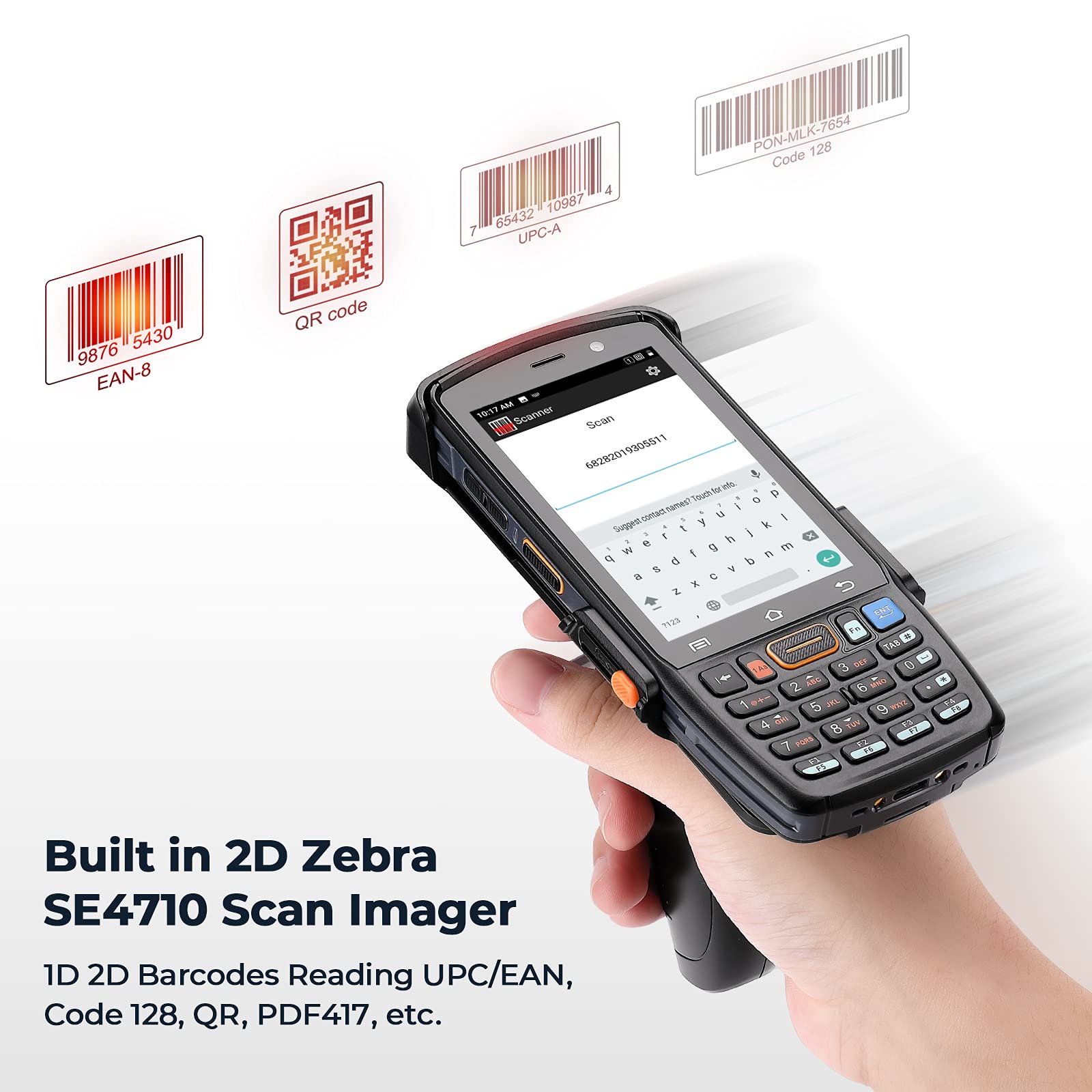 Buy MUNBYN Android Barcode Scanner, 1D 2D Zebra Scanner, Rugged IP67