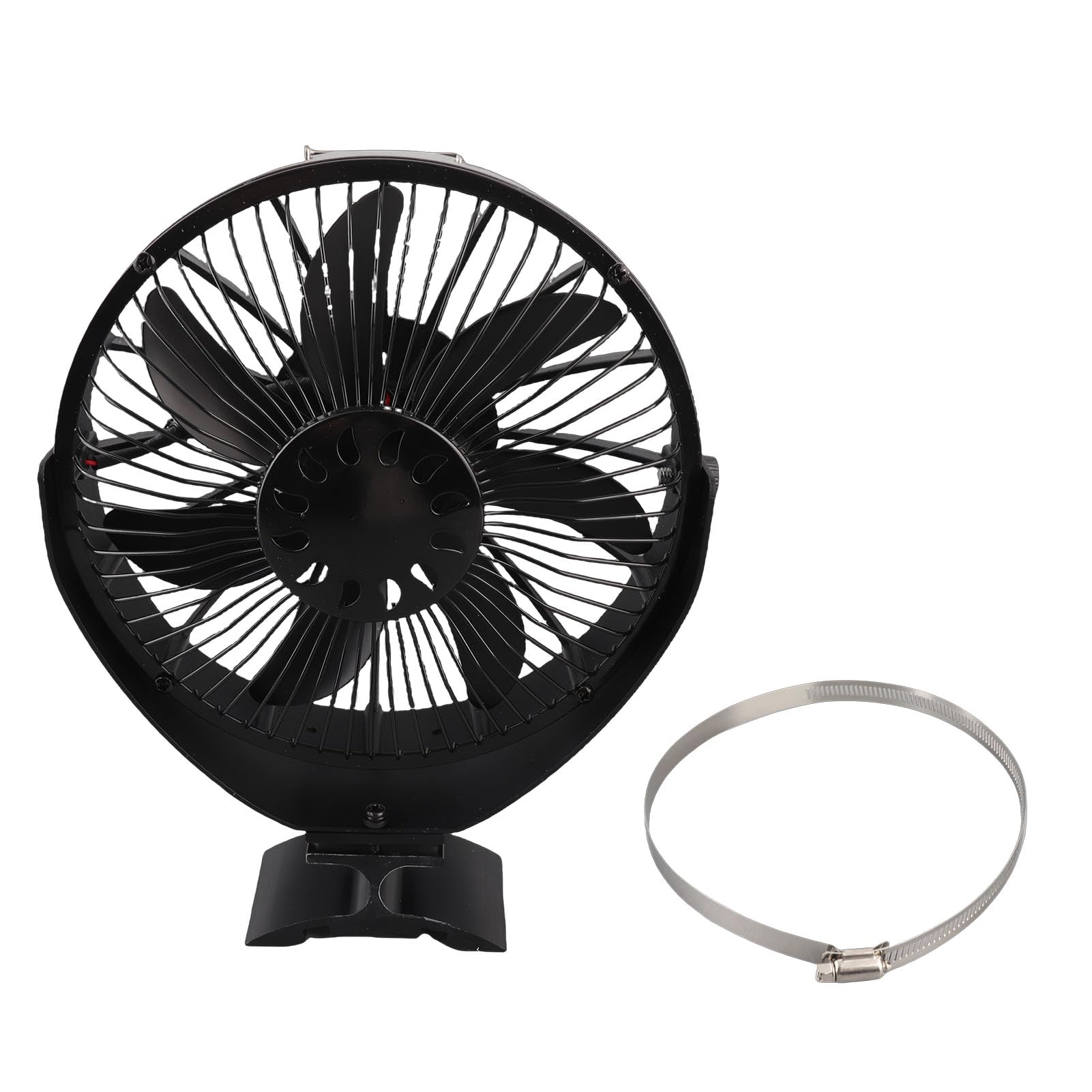 Ventilatore per Stufa a Legna con Calore, Protezione in Lega di Alluminio, Regolazione Manuale 360 Gradi, per Camini e Stufe a Legna