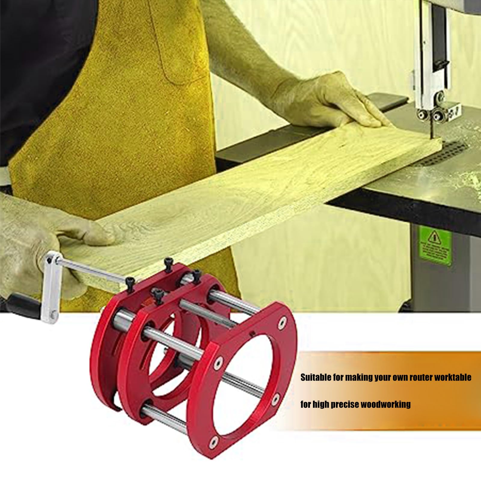 Base da tavolo per router durevole e stabile per utensili per la lavorazione del legno Altezza azionata a manovella Sicuro Quattro Design Lavorazione del legno Router Lift