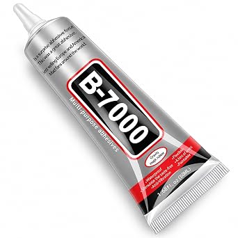B7000 Glue 50 ml for Phone Repair and Craft Projects, Precision Tip Multipurpose Adhesive for Jewellery, Rhinestones, Beads, Fabric, Shoes, Glass, Stone, Metal and Plastic