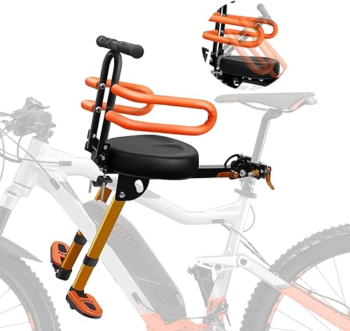 Asiento portátil para bicicleta de bebé, retráctil y extraíble, asiento de bicicleta para niños, asiento de bicicleta de montaña, para niños de 2 a
