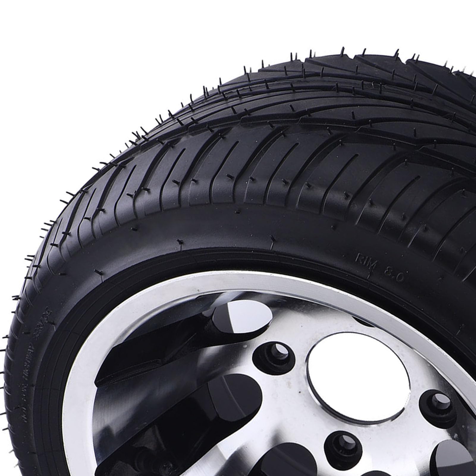 Asixxsix 10-Zoll-All-Terrain-Reifen, 235/30-10 6PR, Pannensicherer Golfwagen-Reifen mit Einzigartigem Hervorstehendem Design für Verbesserten Grip und Stabilität auf Schlammigen (Mit Rad Rand)