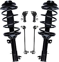 Vista 18 de Detroit Axle - Kit de puntales delanteros para Ford 2000-2004 Focus 2 puntales con muelle helicoidal 2 brazos de control inferiores con rótulas 2001