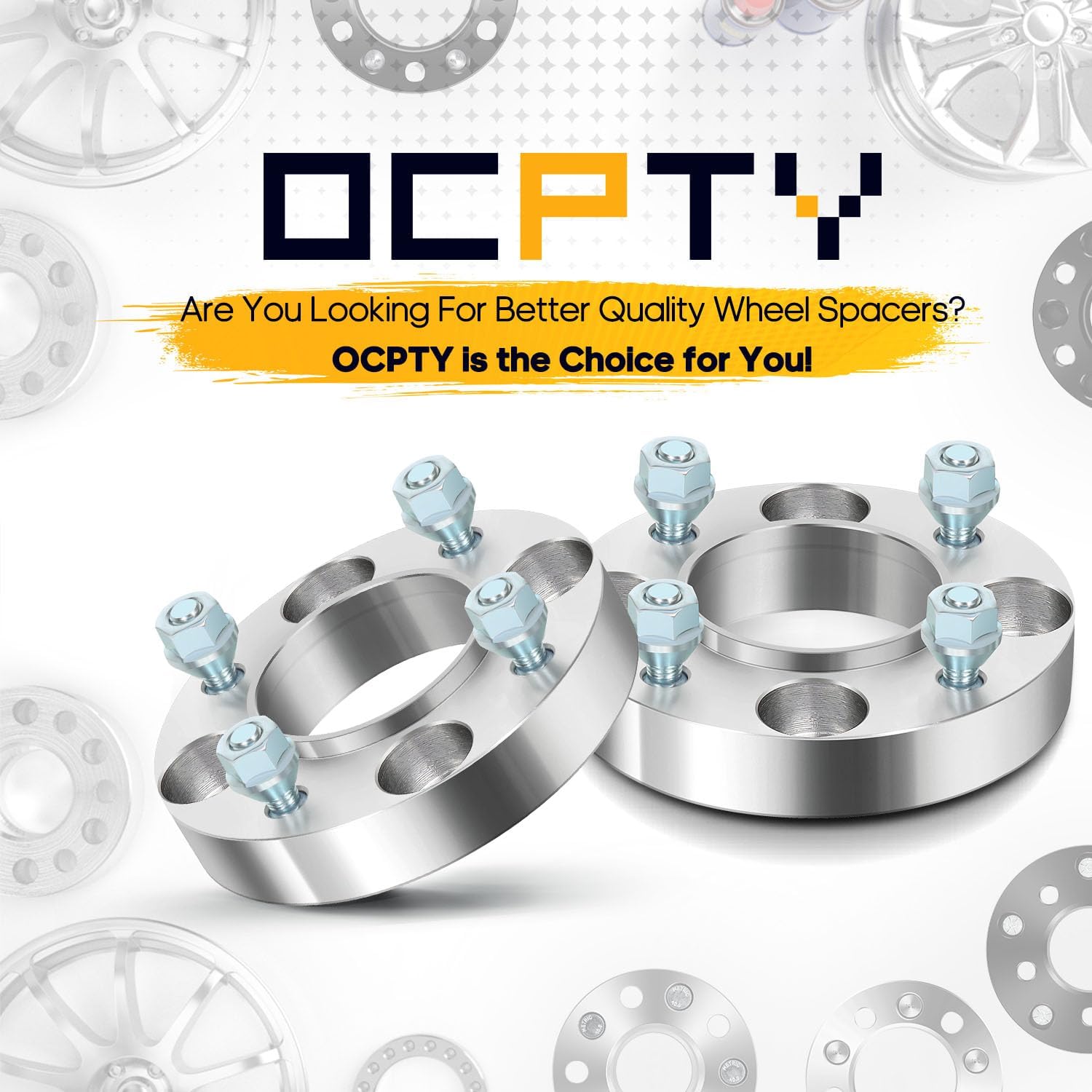 OCPTY 2PCS 4x110 to 4x110 Wheel Spacers 1" Wheel Adapters 10x1.25 Studs 74mm Center fit for 2002-2004 for Bombardier for Quest 500 4X4 / 2002-2004 for Bombardier for Quest 500 4x4 XT