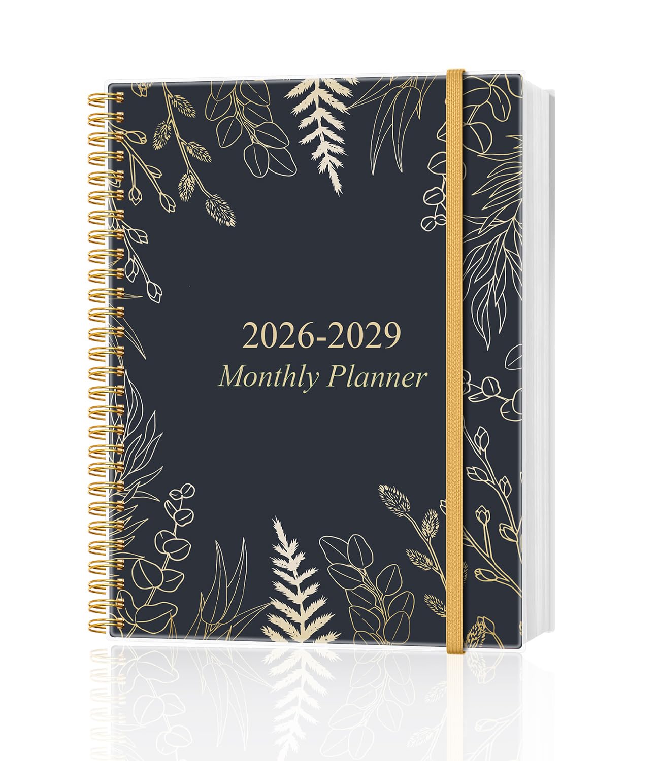 Monatsplaner 2026-2028, Dreijahres-Kalender von Januar 2026 bis Dezember 2028 mit Spiralbindung, Innentasche, Gummizugverschluss, 36-Monatsplaner für Zuhause, Schule, Büro, 21,6 x 27,9 cm