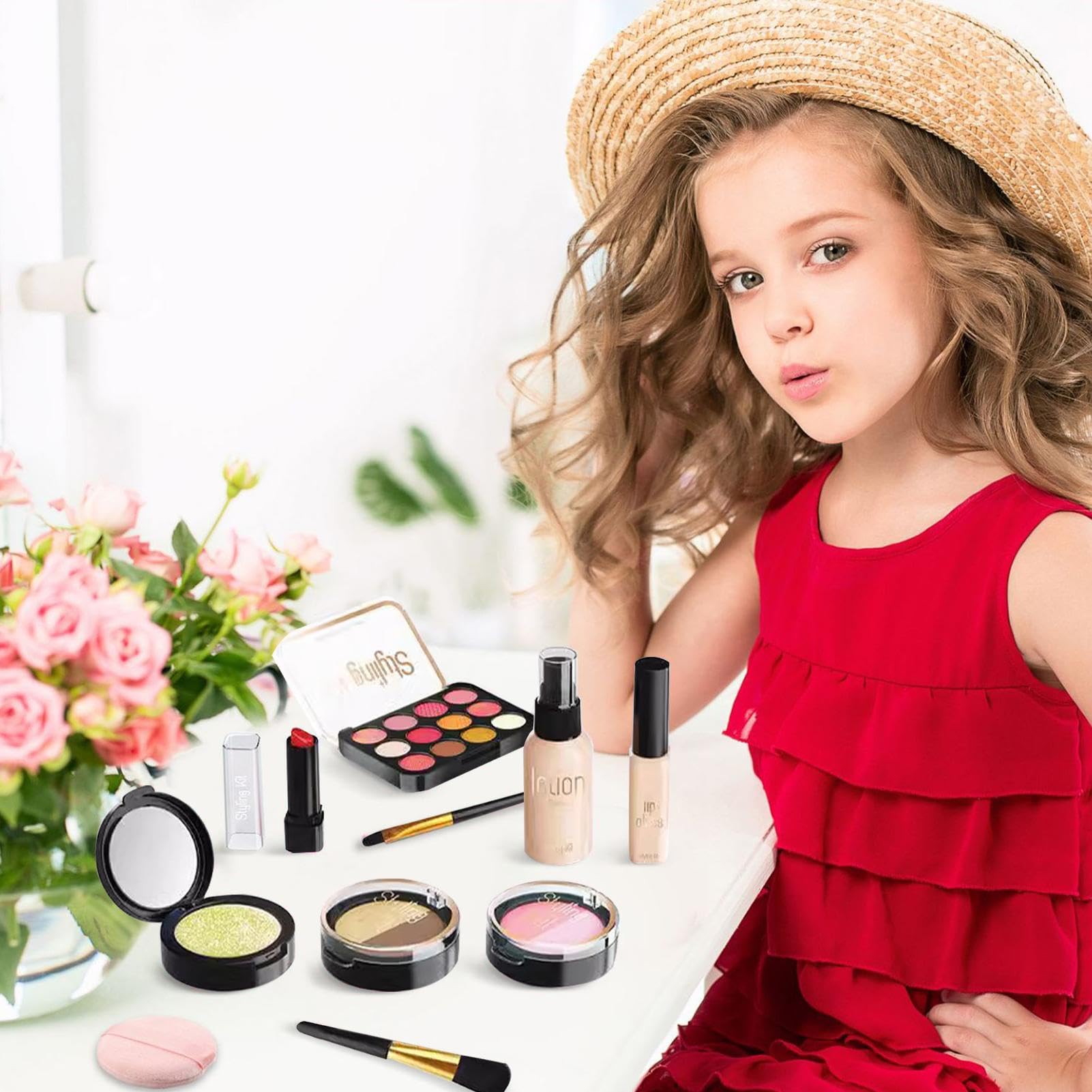 Amazon | キッズビューティーセット - 小さな女の子用メイクアップ