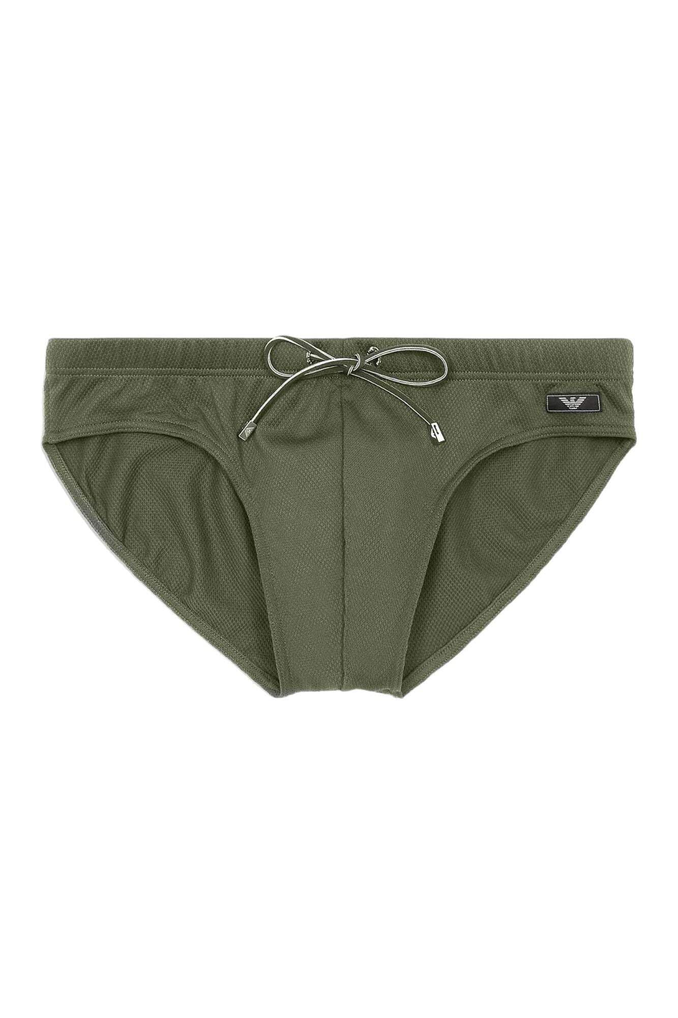 Emporio Armani Slip Mare Costume Piscina Elastico in Vita con Coulisse Esterna Beachwear Articolo 211730 4R407