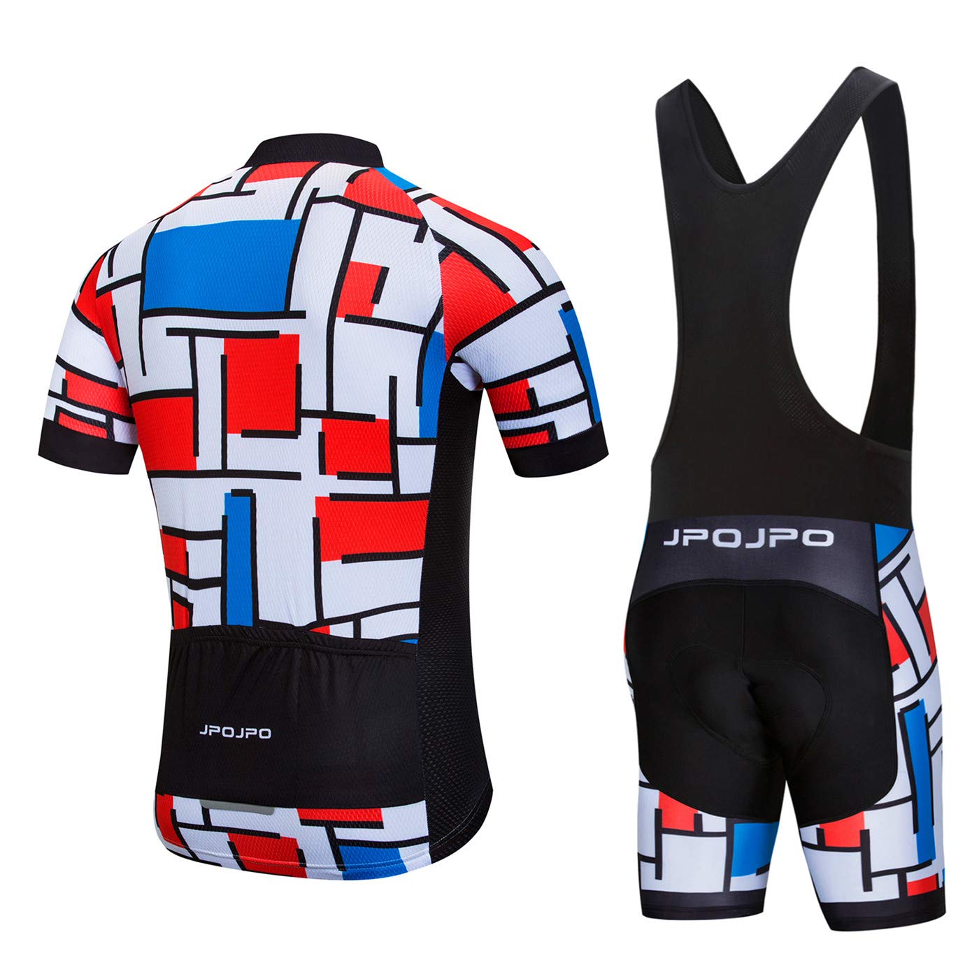 Hotlion Męski strój kolarski zestaw śliniak szorty lato odzież rowerowa strój Pro Team Bike odzież, B7jp1005, XXL