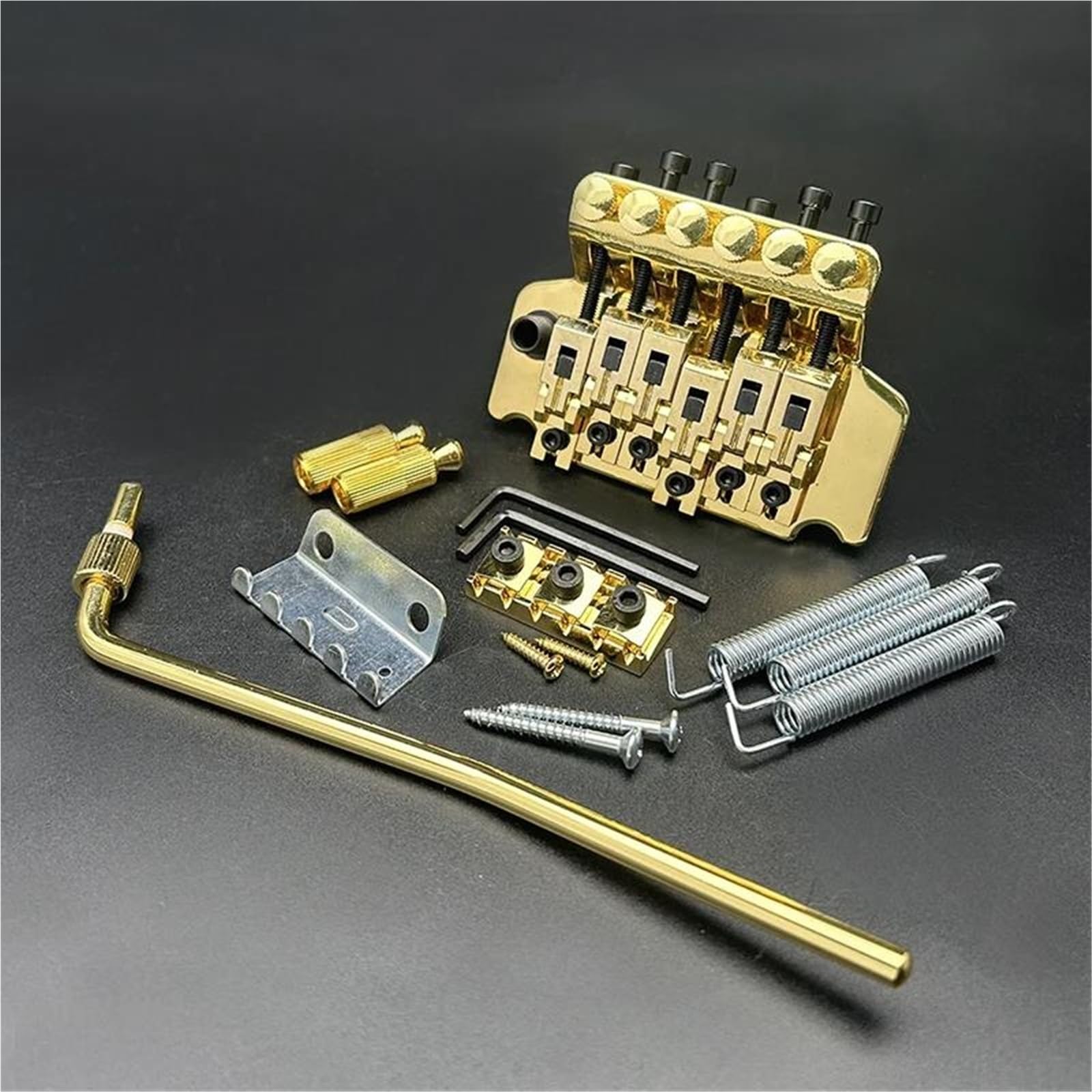Zestaw mostków tremolo double lock gold do gitary elektrycznej Mostek Gitary Profesjonalnej