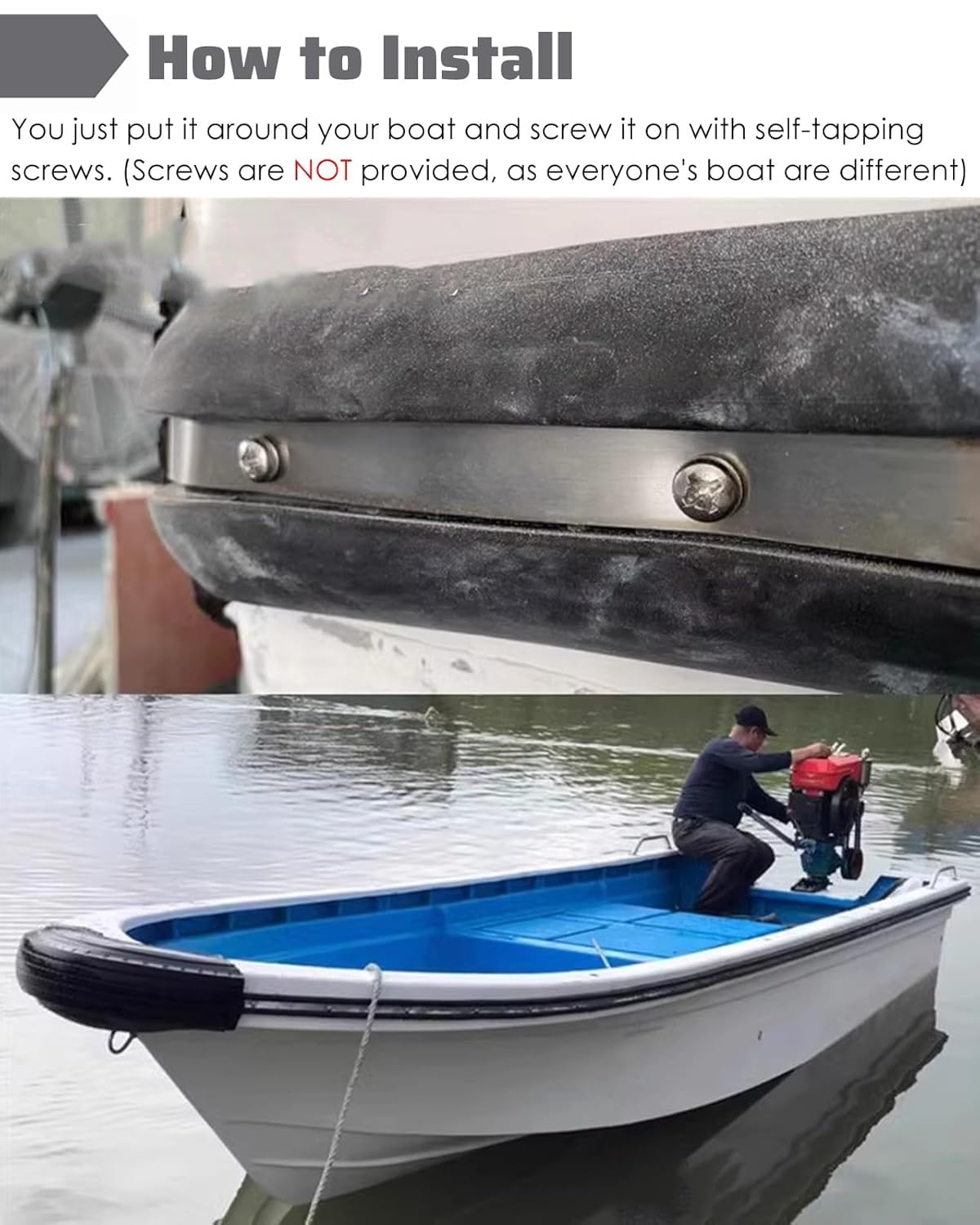 Modanatura protettiva in gomma per barche, resistente protezione per camper e paraurti per bacino di carico marino