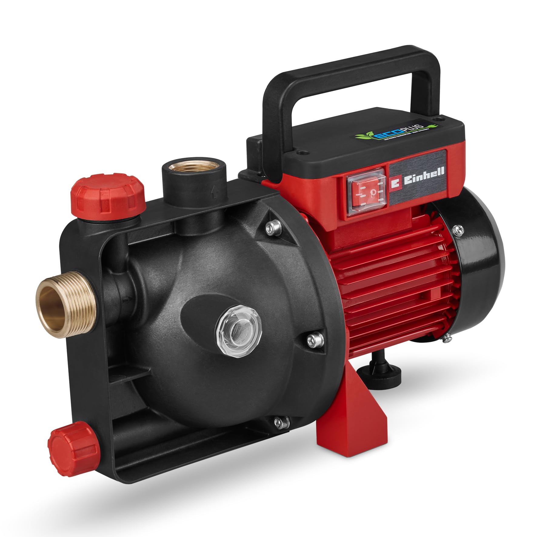 Einhell Bomba de jardín GC-GP 6050 ECO PLUS Capacidad de entrega máxima: 5.000 l/h, Altura de elevación máxima: 40 m, Tecnología ECO PLUS, tornillo de drenaje de agua, incluye adaptador universal 33,3