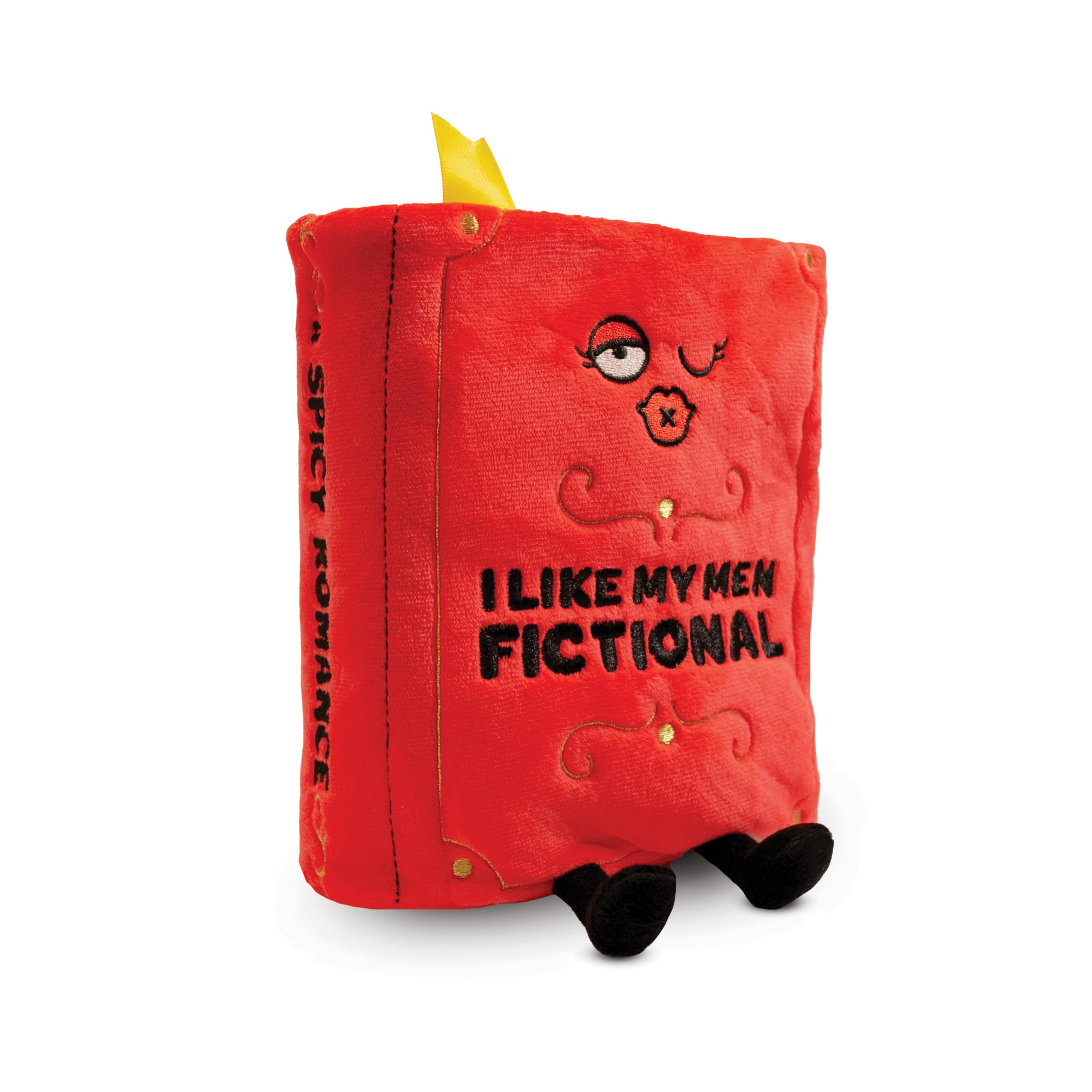 Amazon.com: Punchkins Book Plushie - I Like My Men Fictional Funny